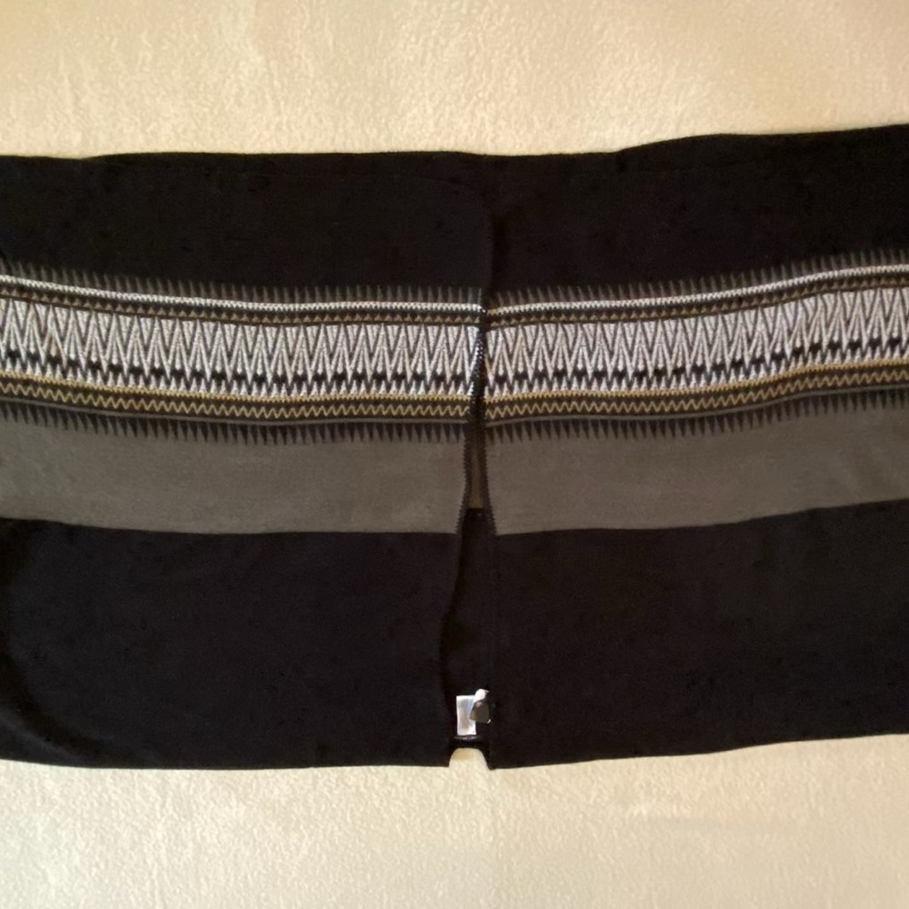 Lucky Brand Black and Gray Poncho